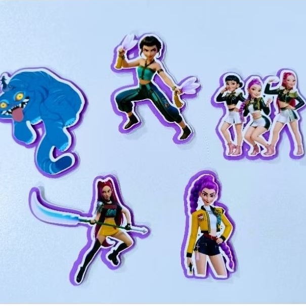 Apliques personalizados guerreiras do k-pop Huntrix festa infantil lembrancinhas diversos temas