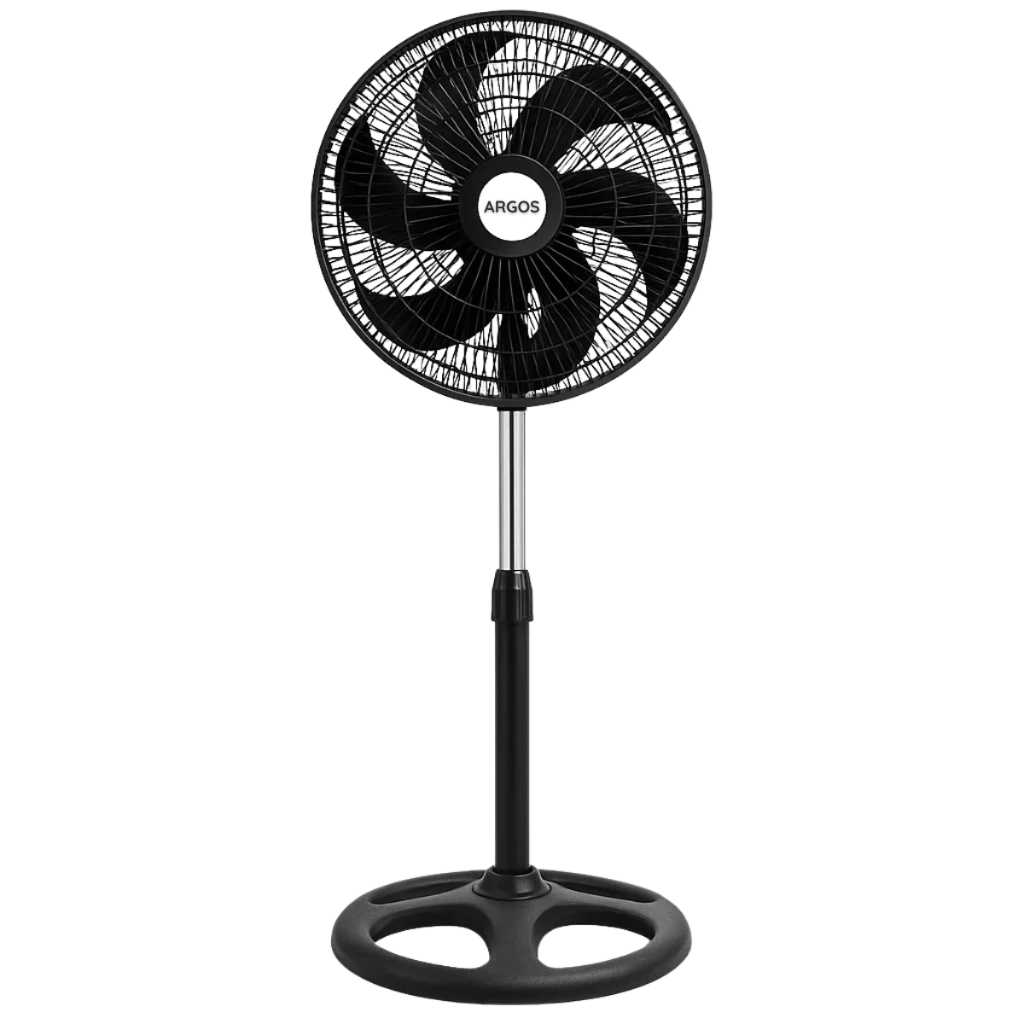 Ventilador de Coluna Pedestal de pé 40cm 30cm com 6 pás oscilante Ajuste de Altura TURBO Argos em Oferta na Shopee