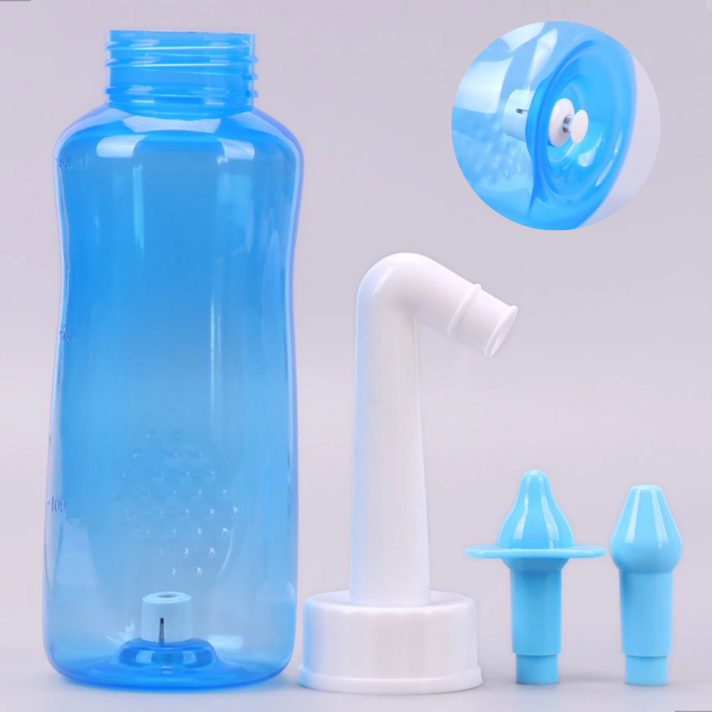 Higienizador Nasal Irrigador Portátil Lavagem Nariz Contra Alergias Sinusite Limpeza Respiratória em Oferta na Shopee
