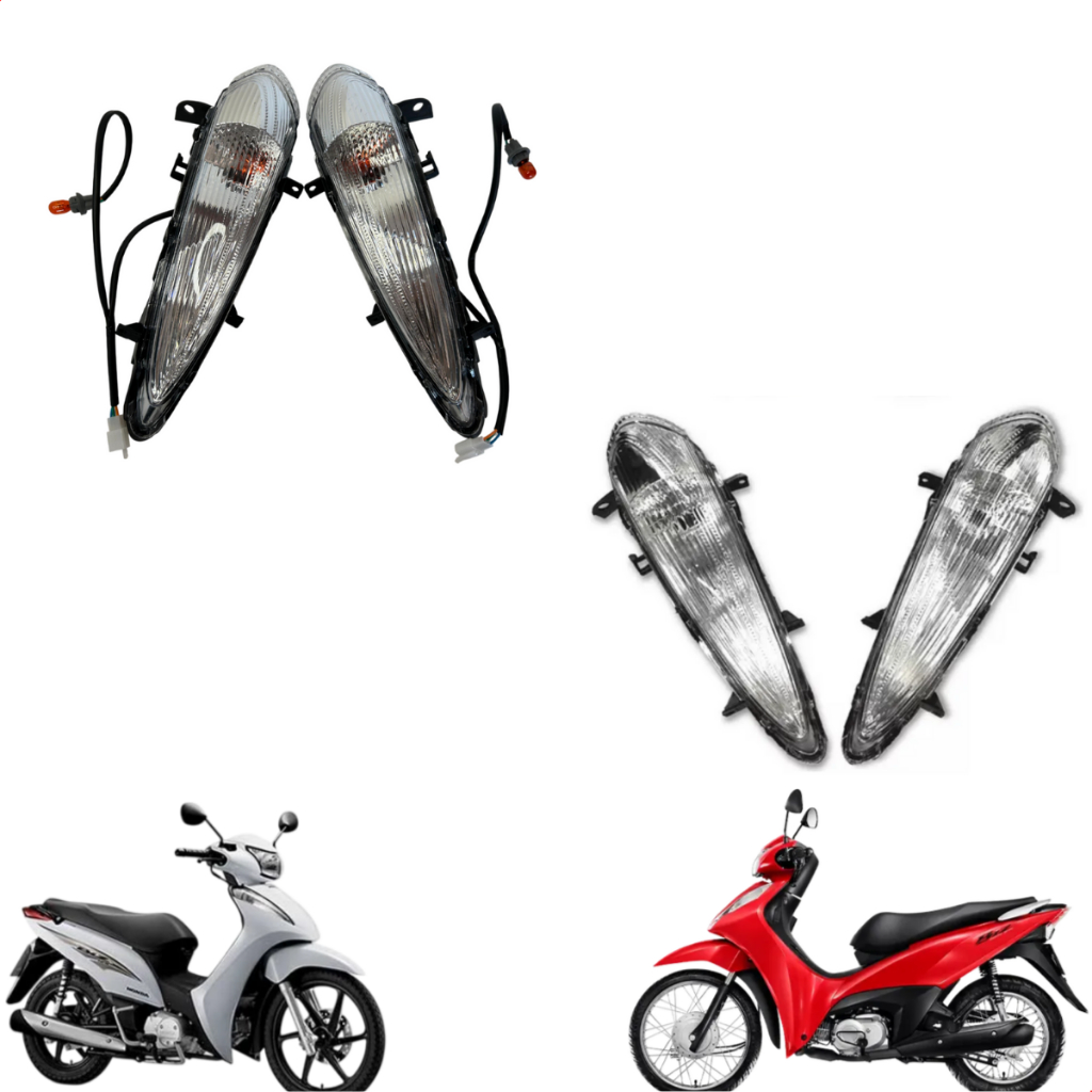 Par Setas Pisca Dianteiro Modelo Para Honda Biz 125 2011 a 2017 em Oferta na Shopee
