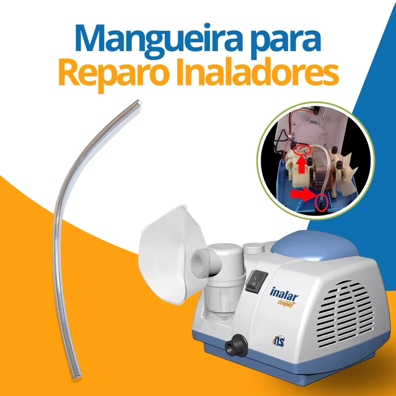 Mangueira Interna para Reparo de Nebulizador Omron e Inalar – Substitua em vez de comprar um novo!