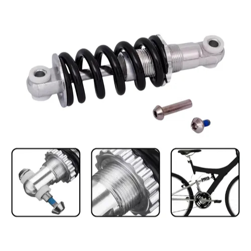 Suspensão de alumínio para quadro de bike full 150mm preto PACO mola de quadro de bike traseira