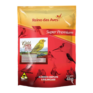 Canario Da Terra Gold Mix 4kg Reino Das Aves em Oferta na Shopee