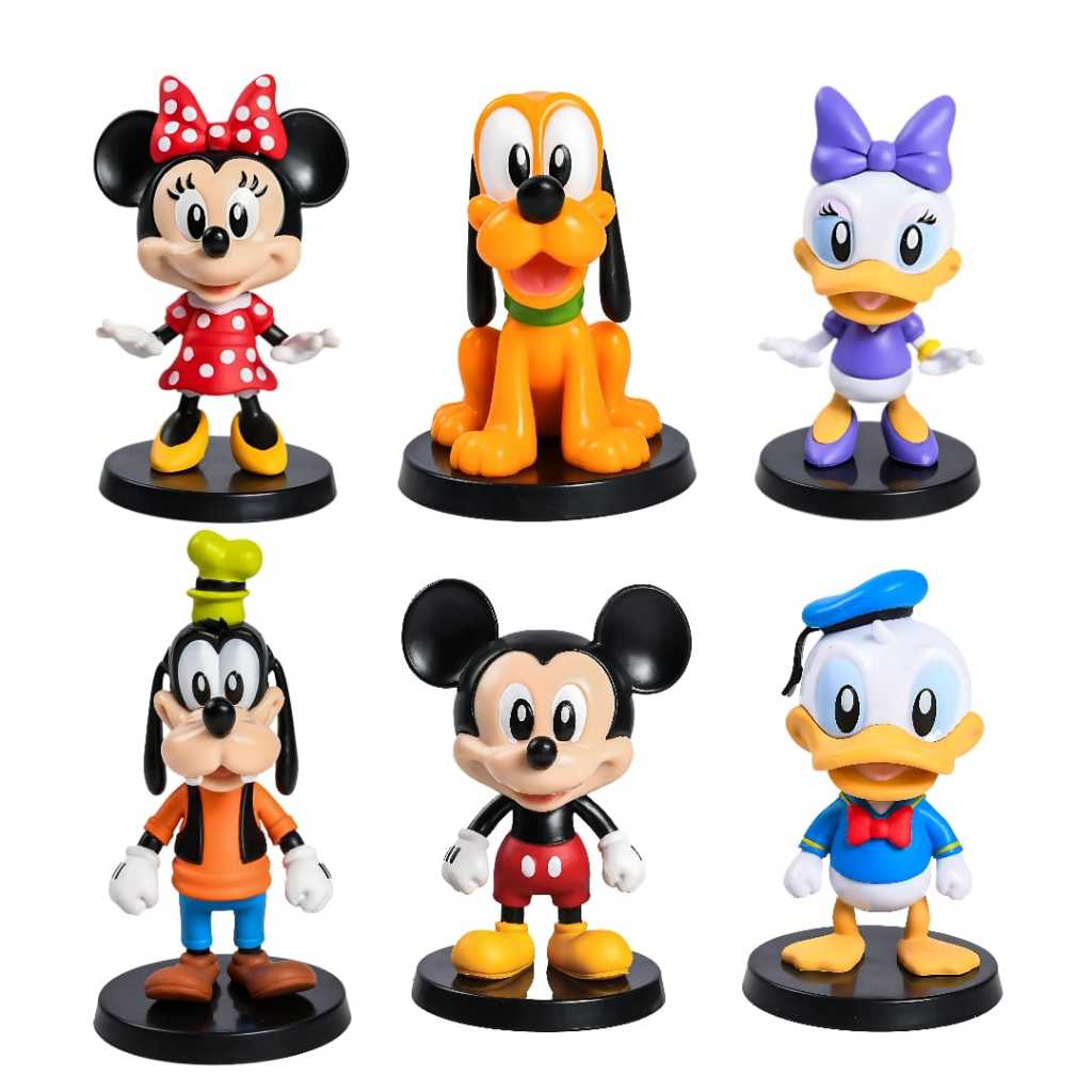 Miniaturas Disney BBR 1 Unidade Mickey Minnie Donald Pluto Margarida – Colecionável Original