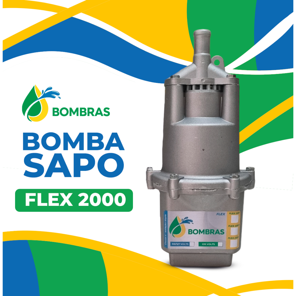Bomba De Água Bombras 2000 Sapo Submersa Para Poço 220v