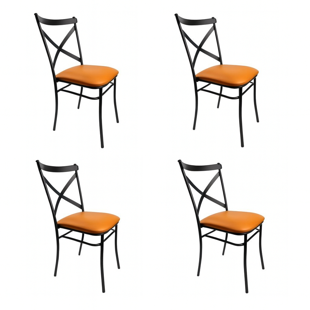 Kit 1/2//4 Cadeiras de Aço Katrina Empilháveis Ideal Para Buffet Festas Eventos Cozinha Sala de Jantar em Oferta na Shopee