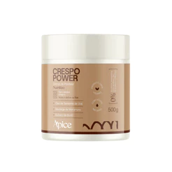 Creme de pentear Crespo Power Apice 500g Ação condicionante Cabelos leves e soltos