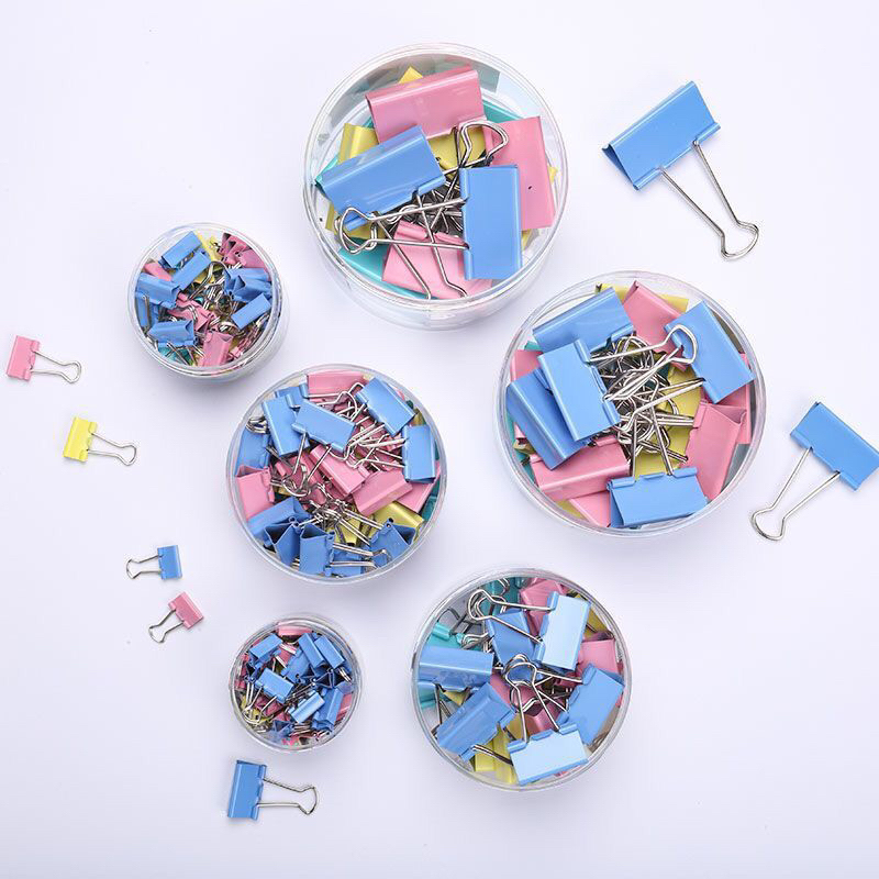 Clips Prendedor De Papel Binder Metal 19mm Com 40 Peças e /32mm com 24 peças em Oferta na Shopee