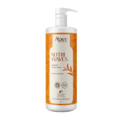 Shampoo Nutri Waves Apice 1000ml Higieniza o couro cabeludo Nutrição