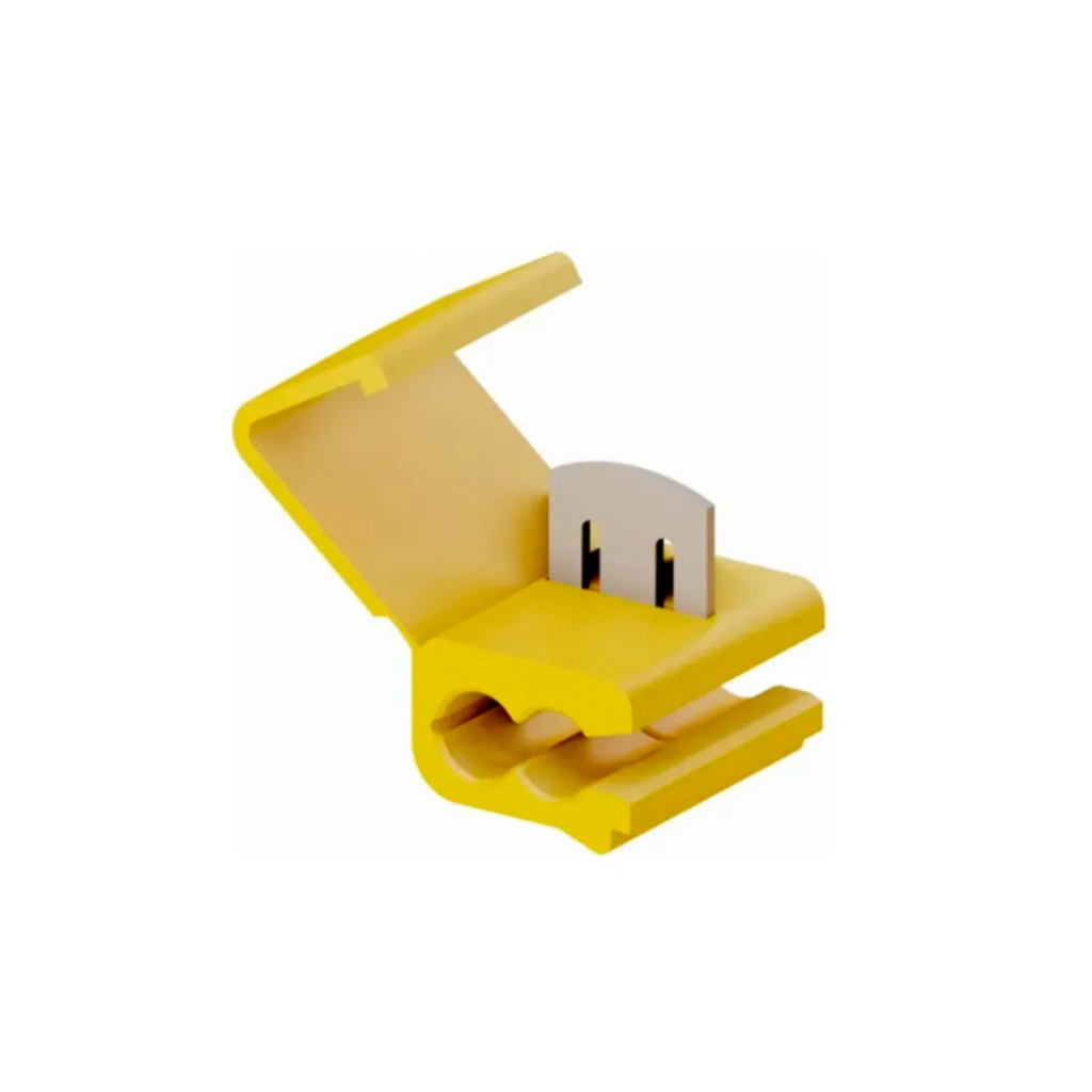 Conector Derivador Taplink Interneed 4,0-6mm 1P 20A 250V (060) Amarelo Instalação Elétrica Segura e Rápida para Fios
