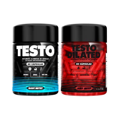 Kit Testo 60 Cápsulas + Testo Dilated 60 Cápsulas Arginina Boro e Magnésio | Vitalidade - Body Nutry