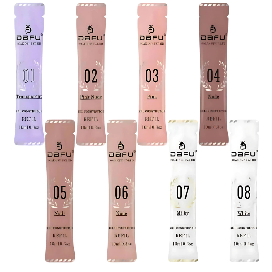 Refil Gel Construtor 15ml Dafu Diversas Cores