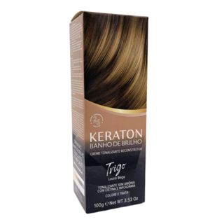 Keraton Tonalizante Banho De Brilho Trigo - Kert Sem Amônia - Louro Bege em Oferta na Shopee