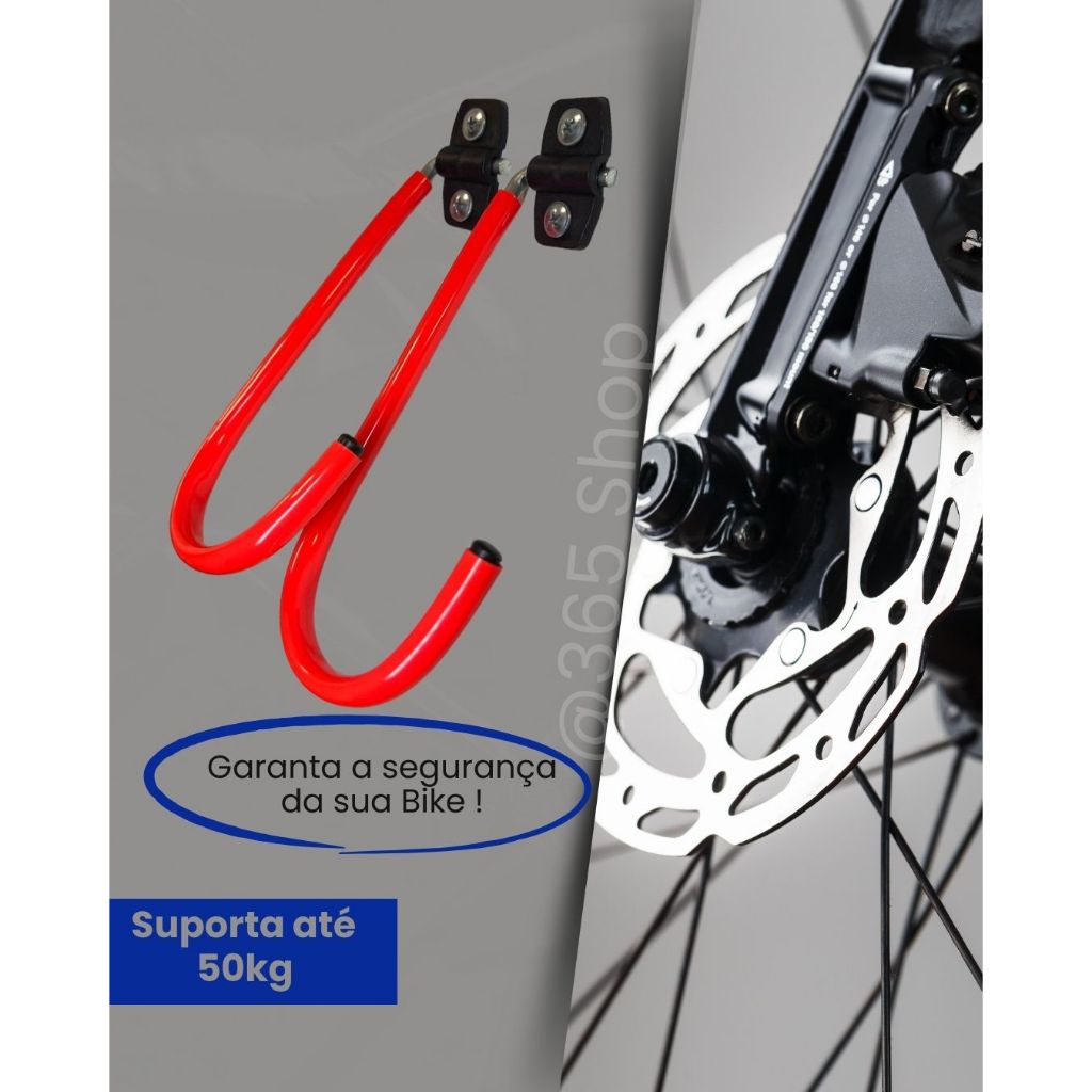 2 Suportes Gancho Vertical de Bicicleta para Parede Multiuso Articulado. Edição Limitada Laranja !