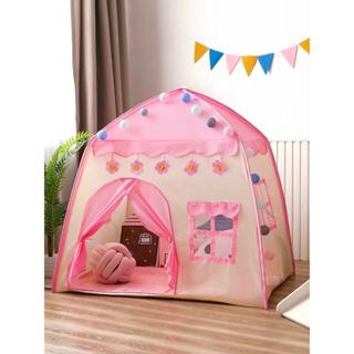 Barraca Infantil Rosa Flor/ Estrela/ Lua Grande 1.3M Menina Princesa Criança Azul Estrela Menor Preço Promoção em Oferta na Shopee