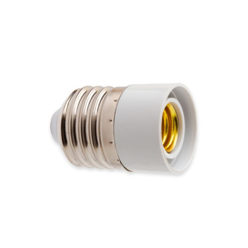 Soquete Adaptador Interneed E27 para E14 Lâmpadas Base Fina em Soquete Padrão  Prático e Econômico