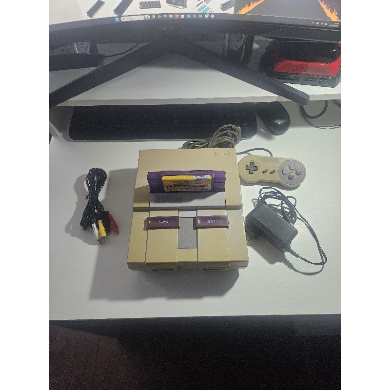Super Nintendo + Flashcard