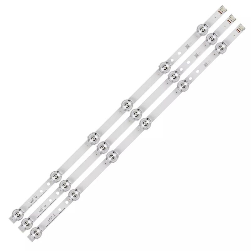 Kit Barra Led Compatível LG 32lf595b 32lf595 Nova Alumínio