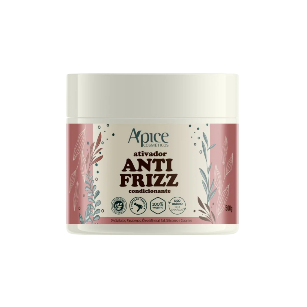 Leave-in Antifrizz Apice 500g Combate o frizz Proteção térmica