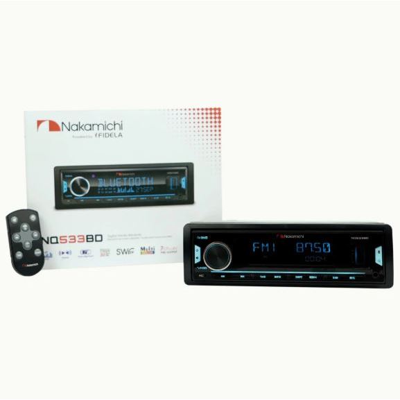 Rádio Automotivo Nakamichi 7 Canais 50W App DSP USB Bluetooth Player Digital