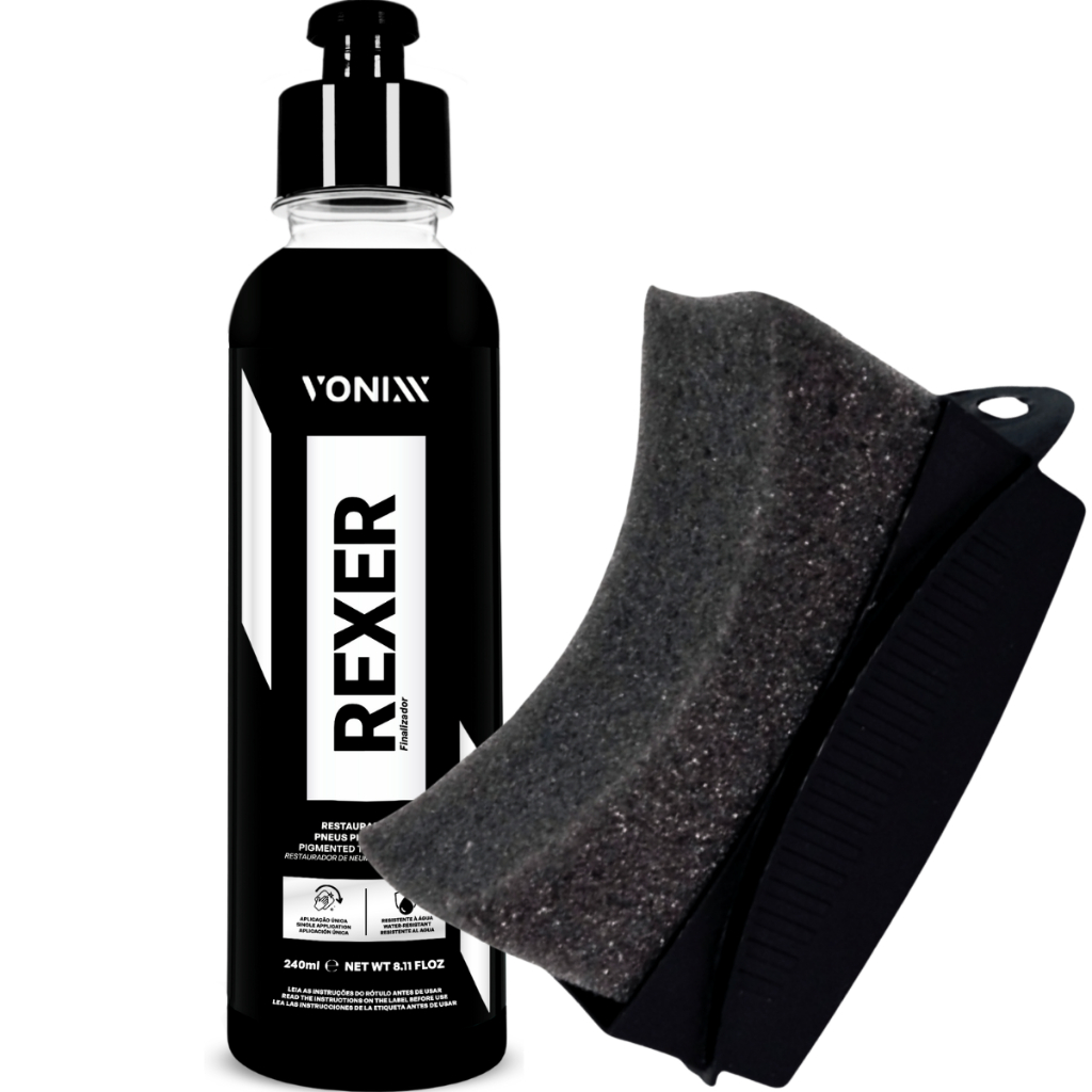 Pretinho Para Pneu Rexer Brilho Vonixx 240ml + Aplicador em Oferta na Shopee