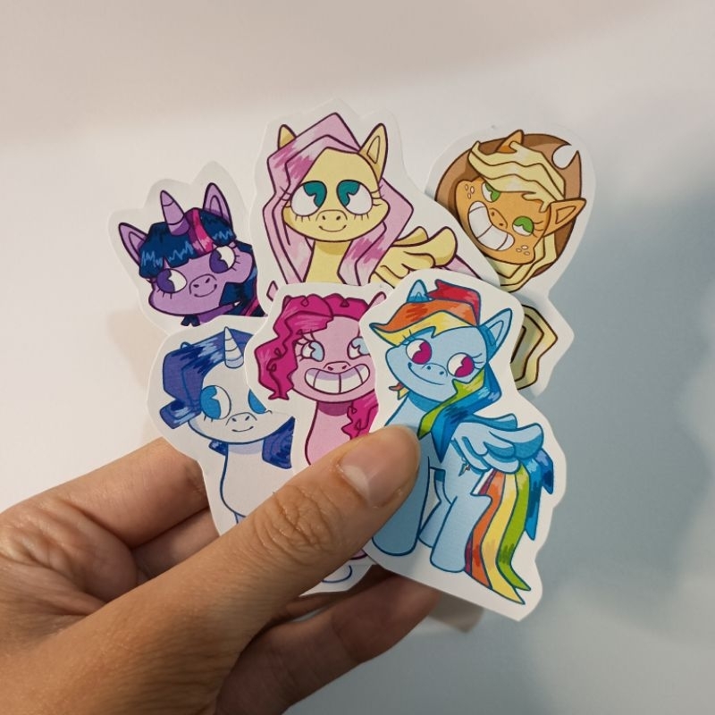 Kit 6 Adesivos My Little Pony | Mane Six | Artesanal | Feito à Mão