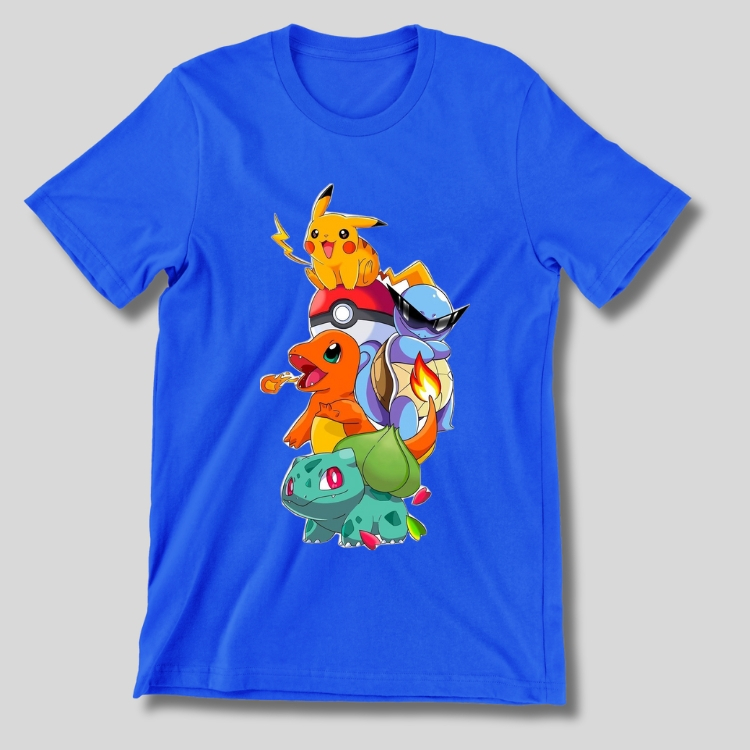 kit camiseta infantil KIT 5 CAMISETAS INFANTIS POKEMON camiseta menino camiseta 100% algodão