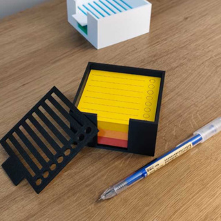 Porta post-it com marcador em Oferta na Shopee