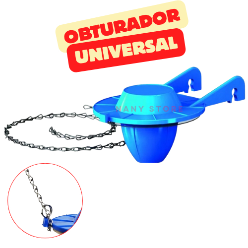 Obturador Acoplado com Corrente Universal para Caixa Descarga em Oferta na Shopee
