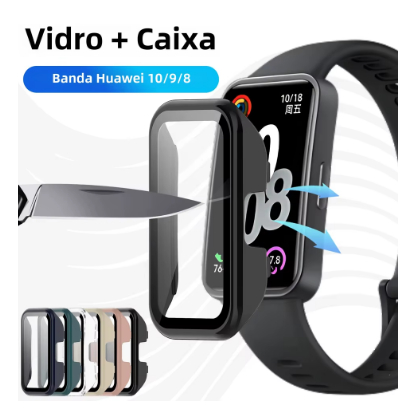 Capa protetora de vidro temperado para smartwatch Huawei Band 8/9/10/11/11pro