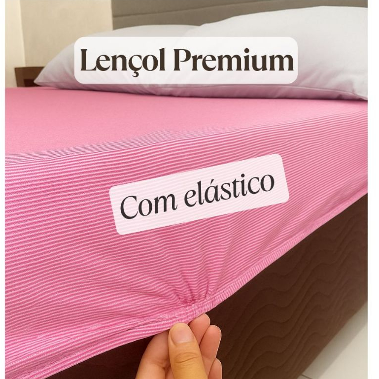 Lençol Casal Queen Solteiro Luxo Com Elástico Avulso Fio Macio Toque Suave
