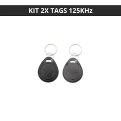 Kit 2x Tag RFID NFC 125Khz - EM4100 Preto