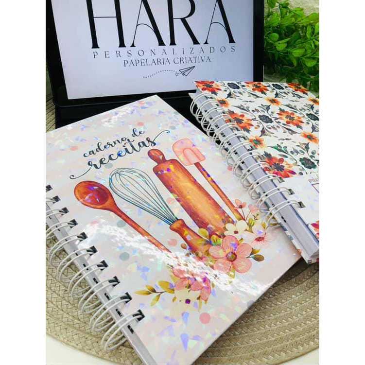 Caderno De Receitas Para Culinária Capa Dura 100 Folhas