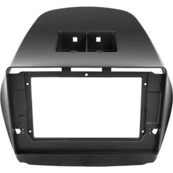 Moldura 10 Polegadas Hyundai Ix35 Painel Multimídia 2din Preto Fosco Alto Acabamento
