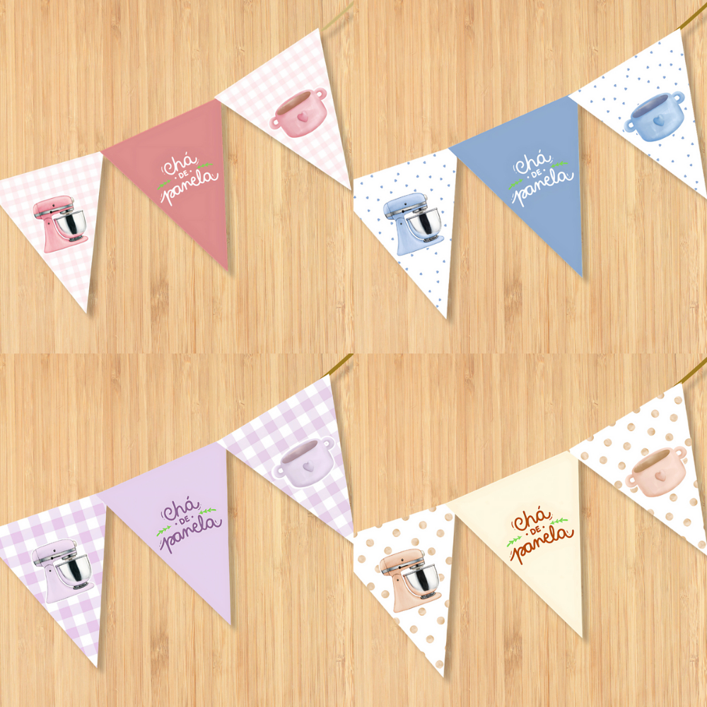 Bandeirinhas Rosa e Azul Decoração: Onde Comprar | BuscaProdutos