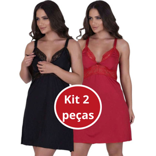 KIT 2 Camisola Amamentação Abre Fácil Gestante Pós Parto em Oferta na Shopee
