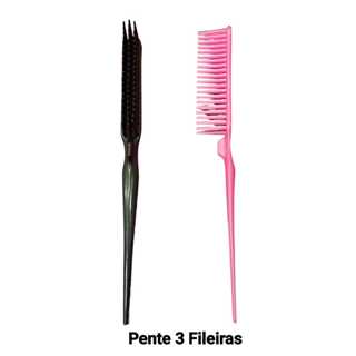 Pente Escova Três Fileiras para Fitagem Finalização Acessórios em Oferta na Shopee