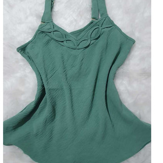 J.C Blusa Regata Feminina ALÇA LARGA DETALLES NO BUSTO ENTREGA RAPIDA