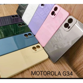 CAPA CASE CAPINHA PREMIUM P/MOTOROLA G34 5g INTERIOR AVELUDADO  AG-GLASS PHONE CASE em Oferta na Shopee