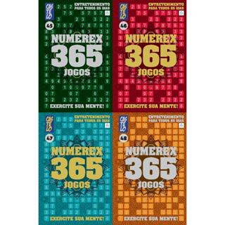 Livro Numerex 365 Jogos Numerix Números Numerox em Oferta na Shopee