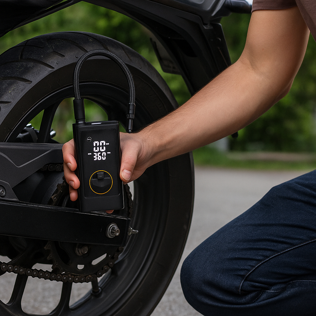 Bomba de Ar Digital Portátil Bomba de Encher Pneu Compressor de Ar Digital Carro Moto Bicicleta Bola