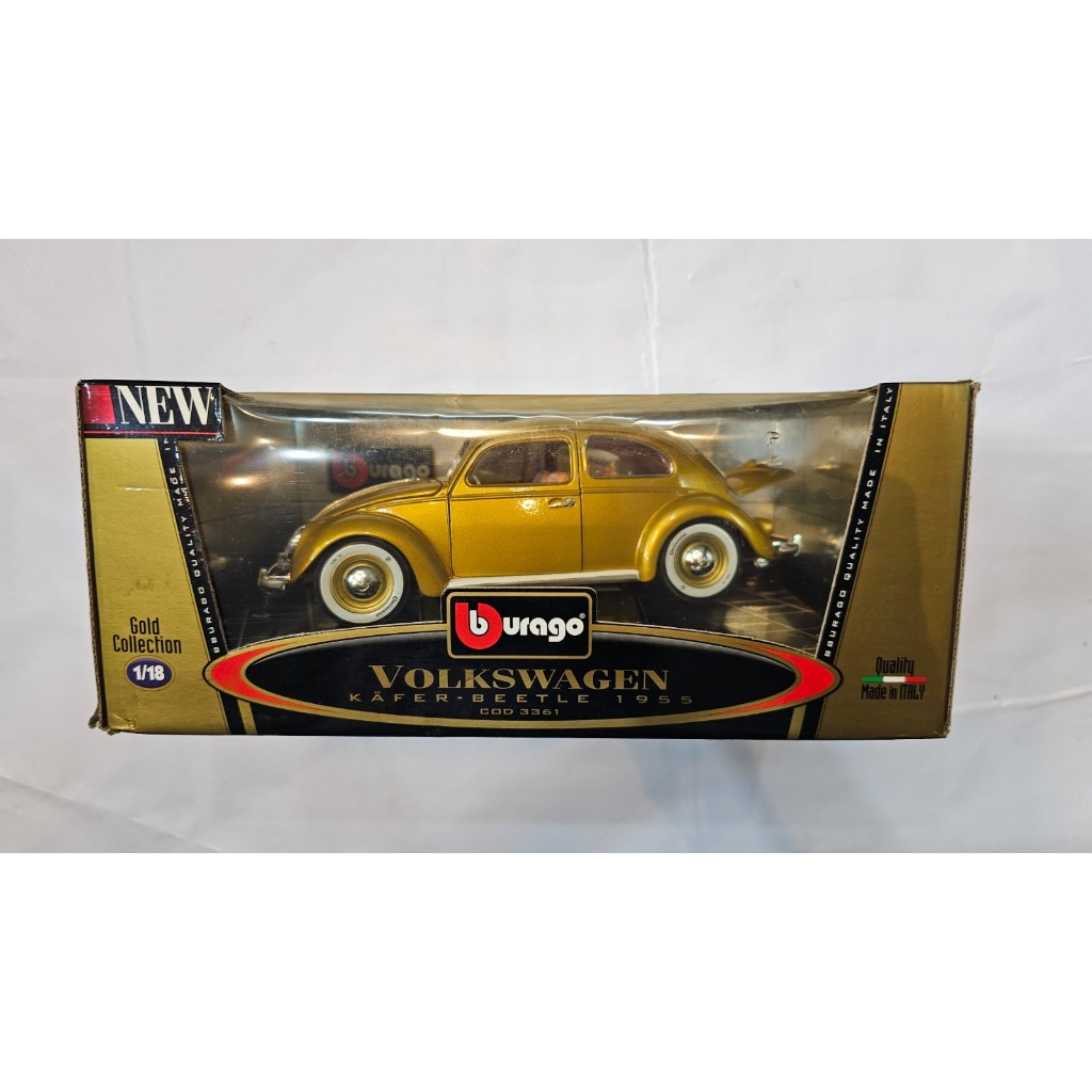 Miniatura Carro Volkswagen Kafer-Beetle 1955 Fusca Bburago
