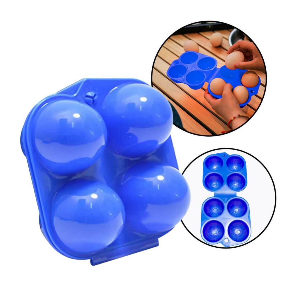 Porta Ovos de plástico 4 unidades Case Rígida Transporte segurança Qualidade Premium em Oferta na Shopee