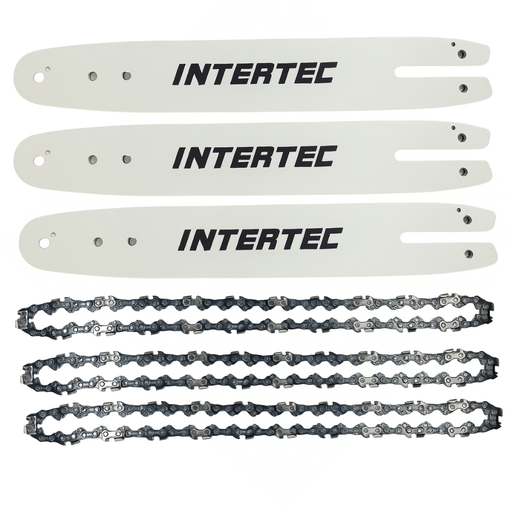 Kit 3 Sabre + 3 Corrente Motosserra MS170 MS180 Compatível Sthil 12 polegadas