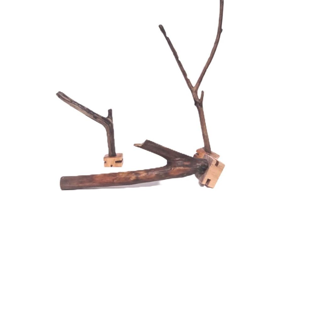 3 Poleiros Natural artesanal , dorminhoco para aves de Pequeno e medio porte em Oferta na Shopee