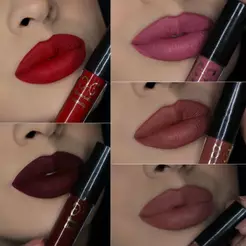 Batom Liquido Matte Hannah Beauty Todas as Cores Alta Pigmentação Não Transfere Longa Duração Aveludado Vegano