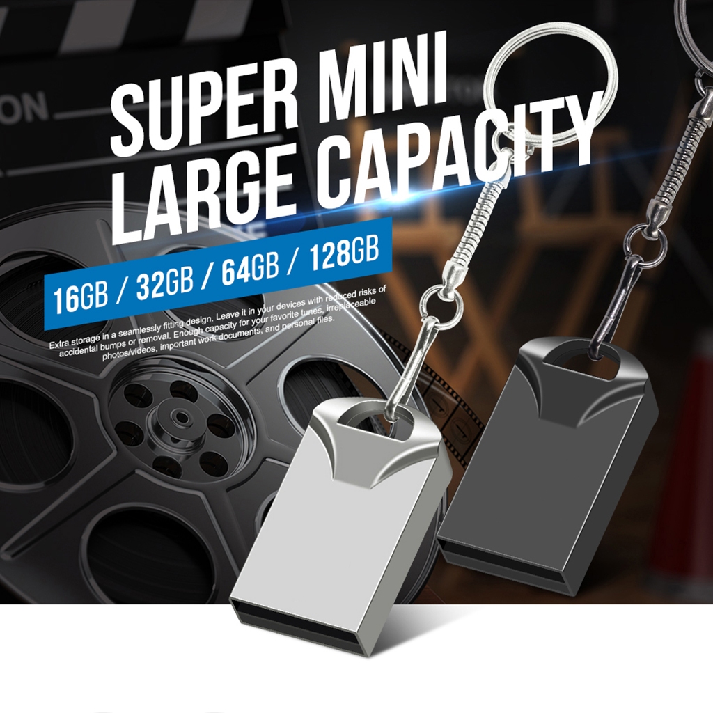 PENDRIVE Mini Pendrive original 8GB/32GB/64GB/128G Modelo Chaveiro Metal Usb 2.0