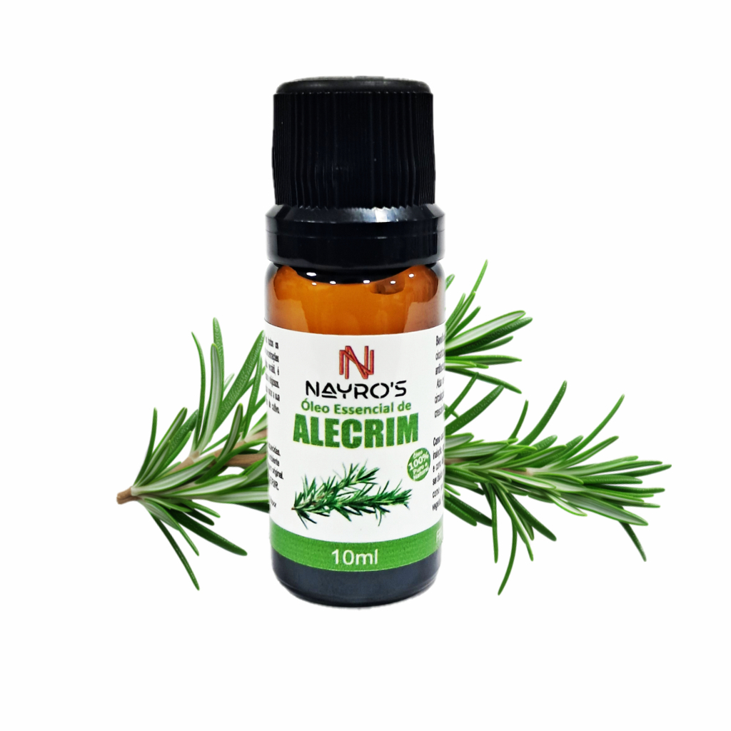 Óleo Essencial de Alecrim 100% Puro | Frasco Vidro Gotejador 10ml em Oferta na Shopee