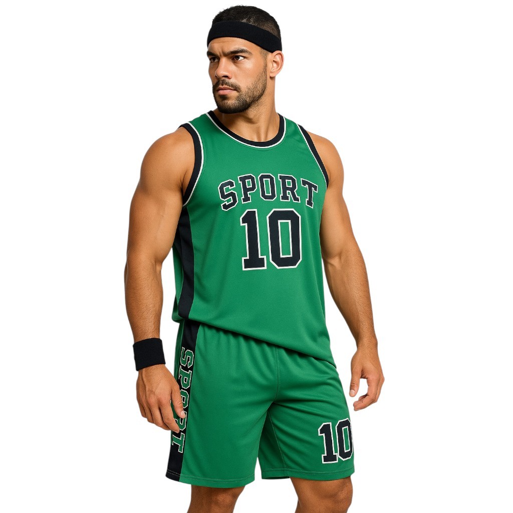 Conjunto Esportivo Masculino Adulto Camiseta + Short Treino Academia Corrida