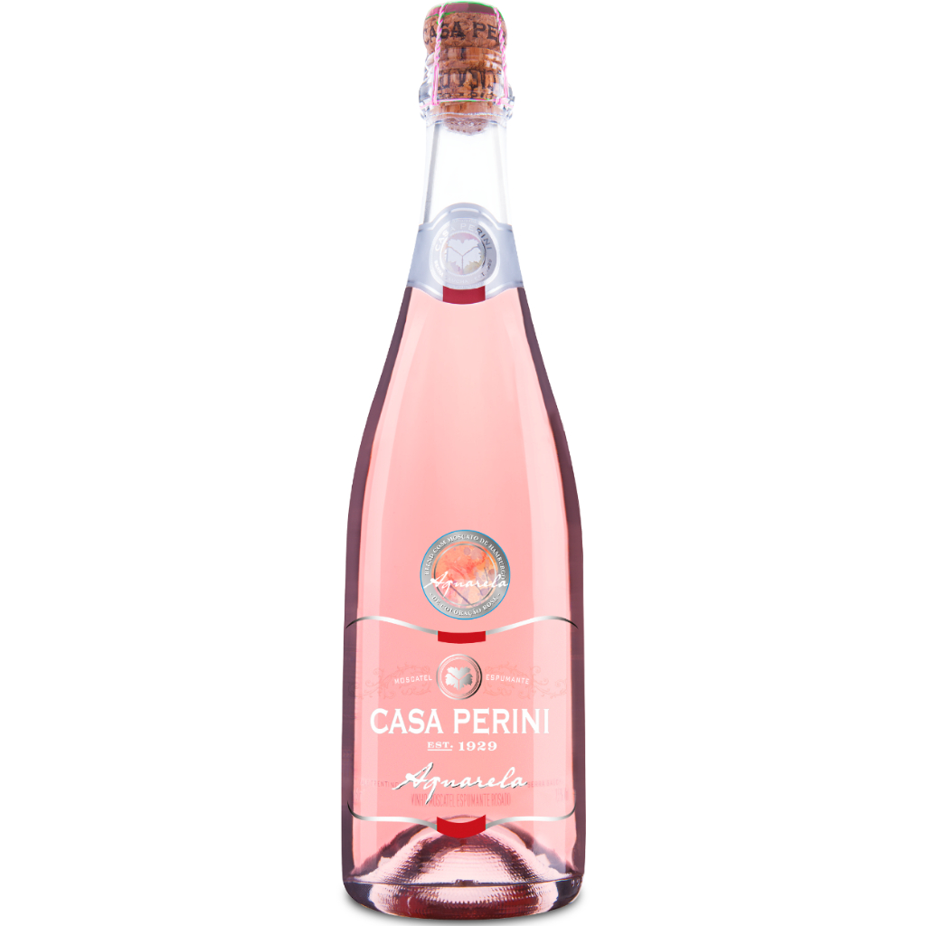 Espumante Rosé Doce Aquarela Moscatel Casa Perini 750ml